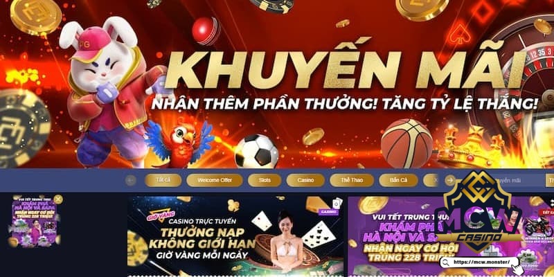 Lấy thông tin ưu đãi nhanh chóng trên website chính thức của MCW 